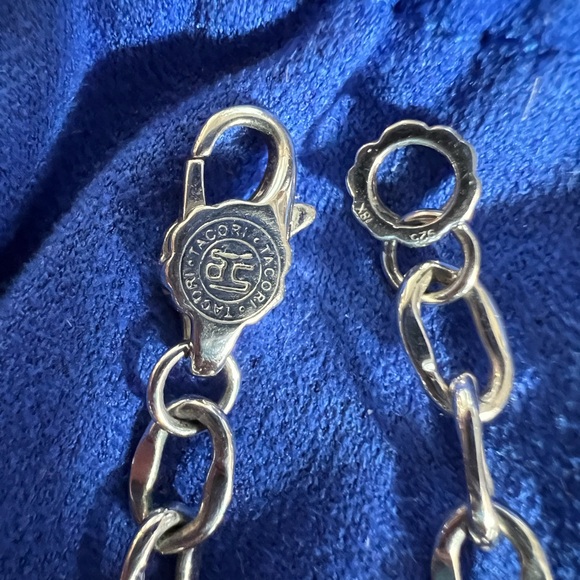 TACORI 18K Rose Gold & 92.5 SSilver Smokey Quartz & Diamond Pendant on SS Chain - Picture 14 of 16